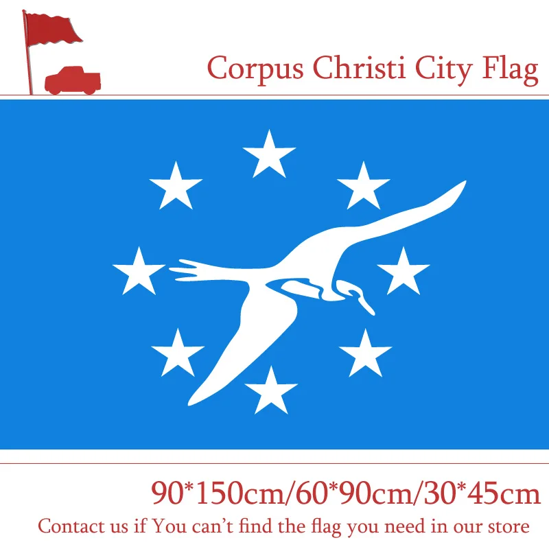 

Free shipping Corpus Christi City Flag 60*90cm 90*150cm Flag 3x5ft Custom High-quality 30*45cm Car Flag American