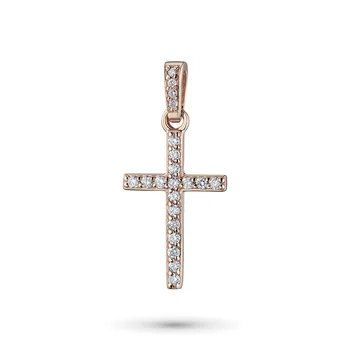 

Pendant red gold with diamonds e0201pd05164900