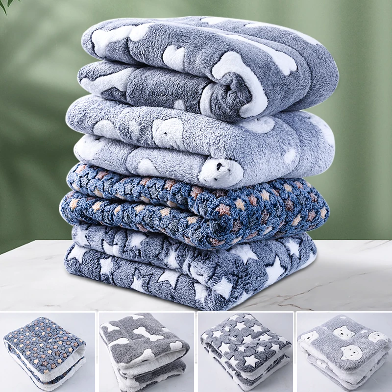 Dog Bed Cat Mat Soft Pet Blanket Accessories Supplies Keep Warm In Winter Sleeping For Sofa Warmer | Дом и сад