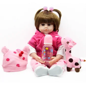 

Silicone Reborn Baby Dolls Toddler Realistic Lifelike Real Girl Baby Doll Lol Birthday Christmas Play Toys for Children