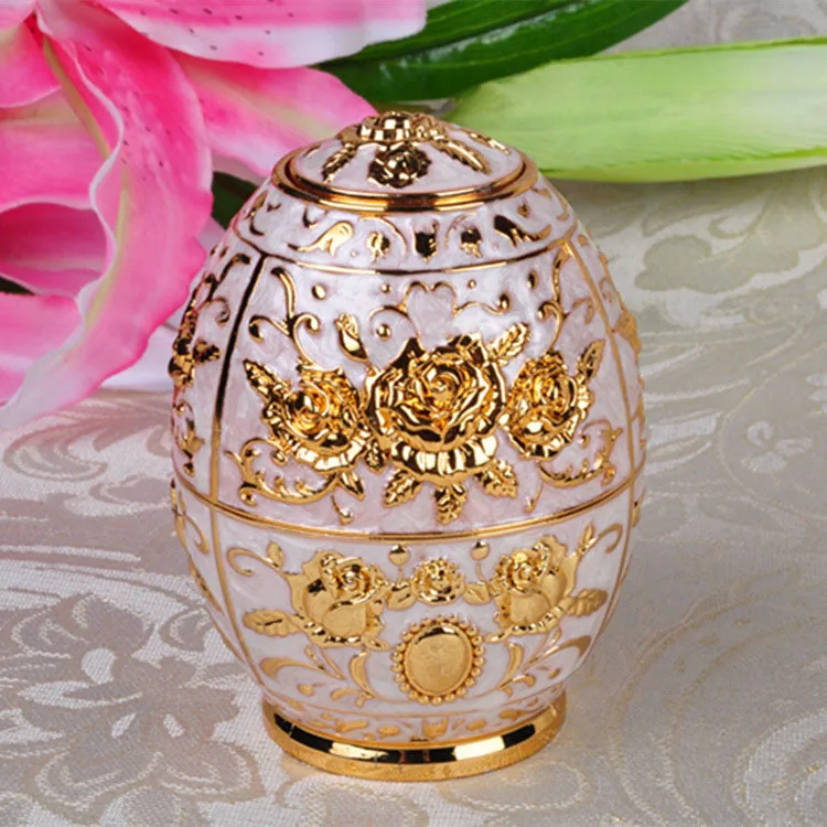Gold with White Винтажный цветок резная Автоматическая Подставка Для Зубочисток цинковый сплав Диспенсер Для Зубочисток Органайзер Металл Искусство ремесло декоративное украшение для дома - Цвет: Gold with White