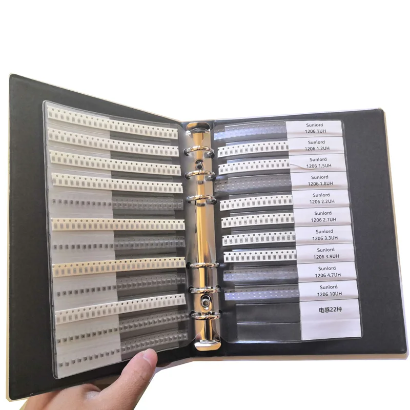 1206 SMD многослойный индуктор 22valuesx25 шт = 550 шт образец книги 100нh~ 10uH Ассортимент Комплект