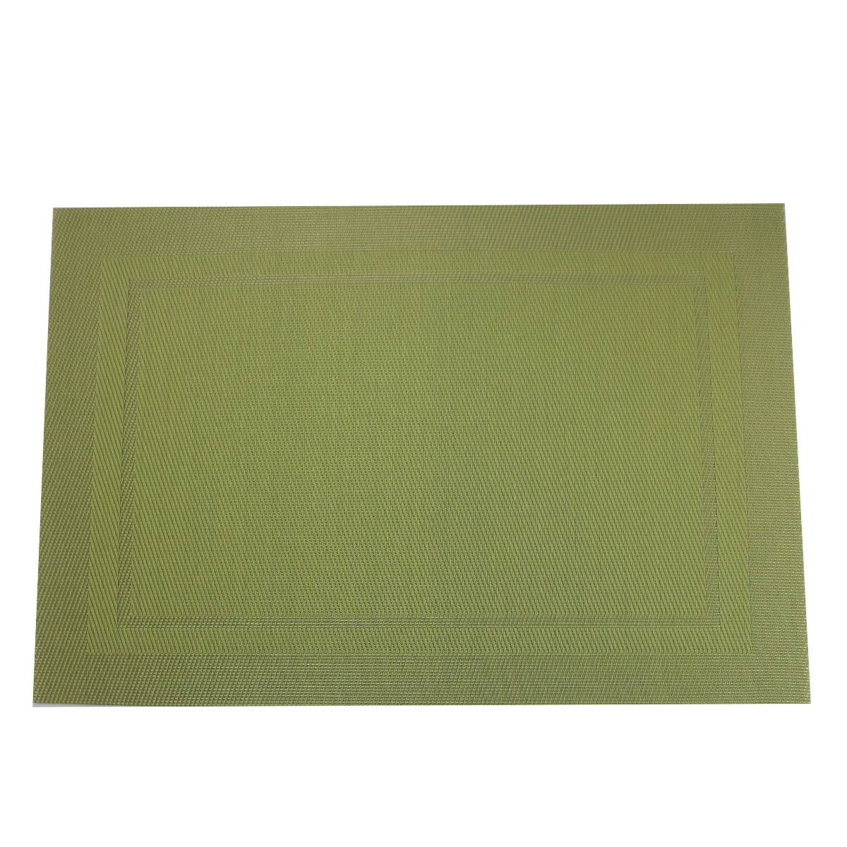 JANKNG 6 шт. ПВХ кухонные столовые салфетки для настольного коврика водостойкий коврик для стола индивидуальные коврики для чашек - Цвет: Checkered green