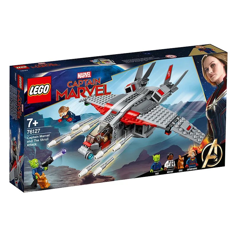 

LEGO March New Products Super Hero 76127 Captain Marvel War Skrull People Building Blocks Toy