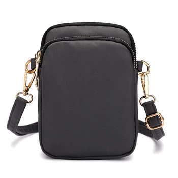

Women Mini Cross-body Cell Phone Shoulder Bag Pouch Case Handbag Purse Waterproof Nylon Best Sale-WT