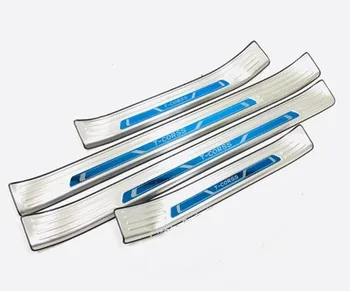 

For Volkswagen T-Cross 2019 Stainless Door Sill Scuff Plate Protector Trim Kick Guard Pedal Step Cover Car Styling Accessories