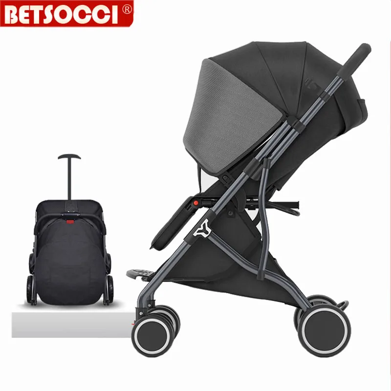 BETSOCCI детская коляска складная 4 колеса амортизирующая для новорожденных