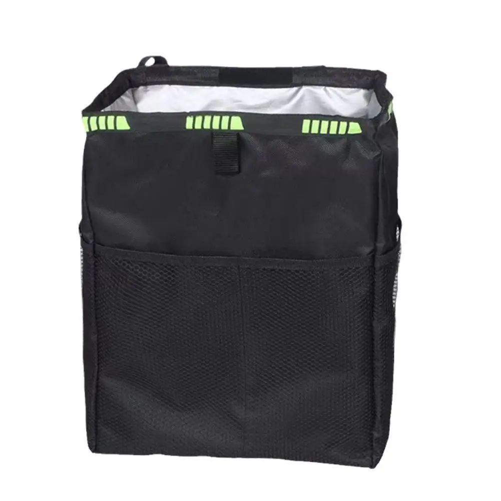 qhtongliuhewu Car Bin Fashion Polyester Waste Storage Folding Waterproof Bag Supply Black 