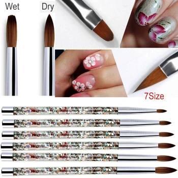 

DIY Nail Art Pen Crystal Carving Brush Tool Liquid Quicksand Mink Hair Painted Pen Three-dimensional Pattern Pen Nail Art Pen
