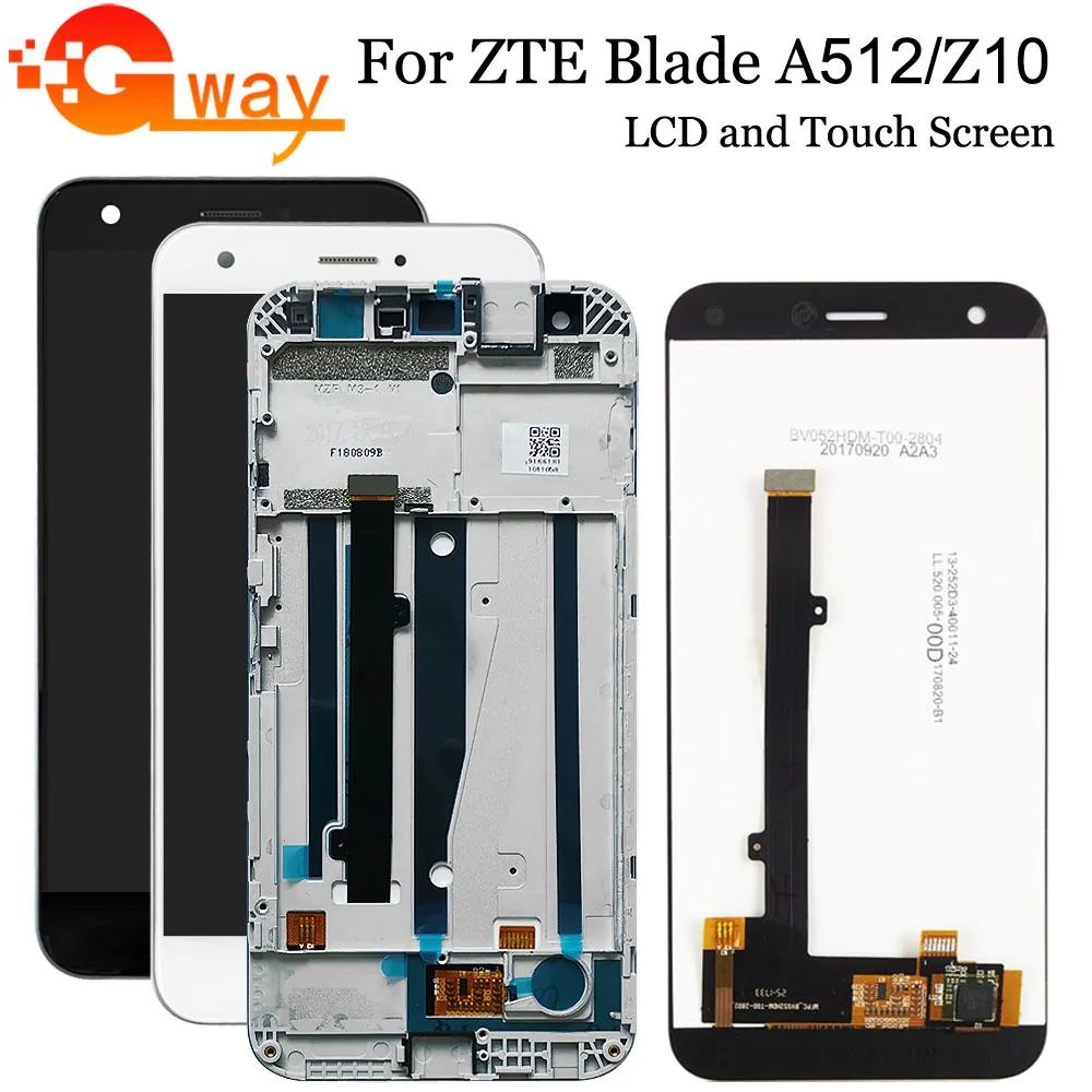 Жк-дисплей 5 2 дюйма для ZTE Blade A512 + сенсорный дигитайзер в сборе Z10 жк-дисплей Z10/ZTE