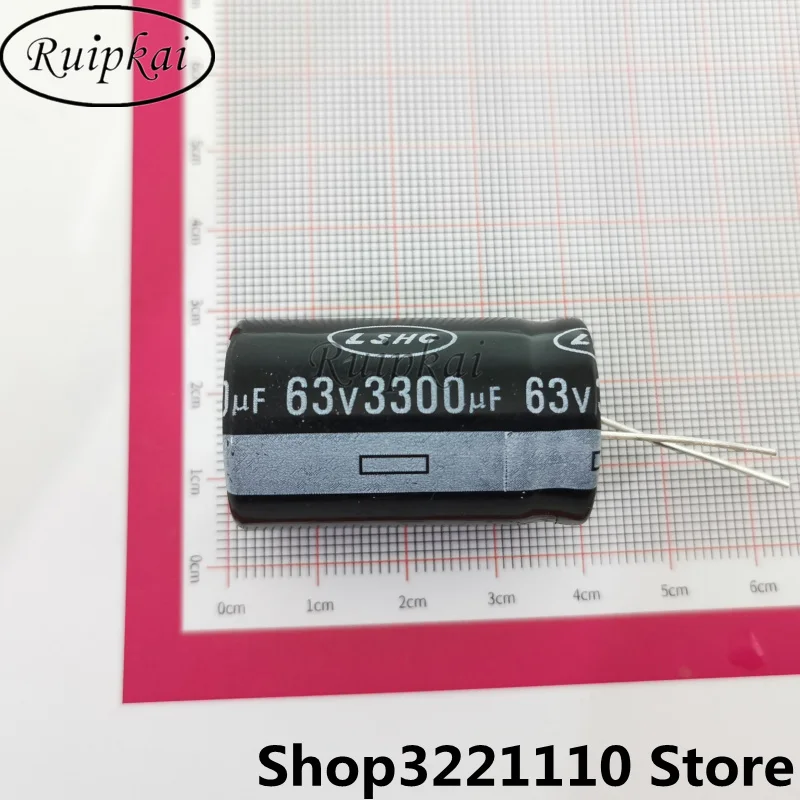 10pcs 3300UF 63V 22x35mm Aluminum Electrolytic Capacitor 63V 3300UF 22*35mm CT series 105
