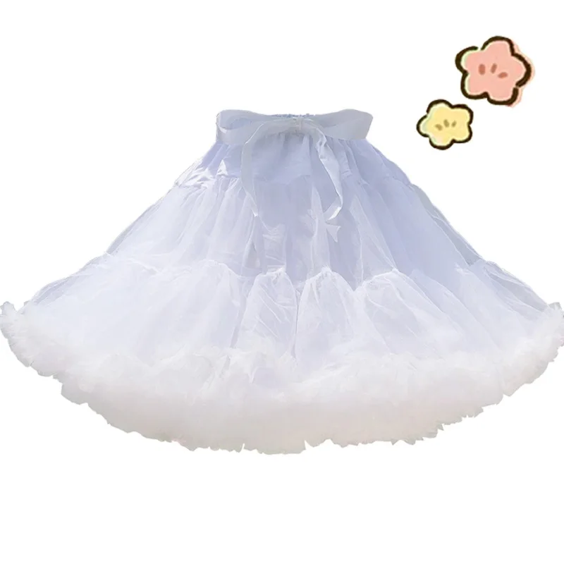 Women Lolita Petticoats Crinoline Inner Bustle Cosplay Jupon Tutu Puffy Cancan Dress Faldas Jupon Robe Enfant Fille Underskirt