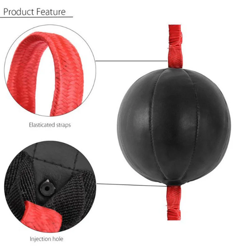 Punch Bag PU Leather Gym Punching Bag Training Fitness Sports Practical Speed Equipment Double End Boxing Speed Ball