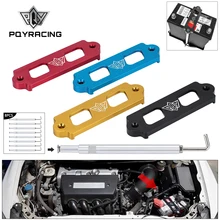 Набор для подтяжки аккумулятора, удерживающий стержень с крючками из нержавеющей стали для Honda Civic / CRX S2000 для Acura Integra RSX с логотипом PQY Набор для подтяжки аккумулятора, удерживающий стержень с крючками из нержавеющей стали для Honda Civic / CRX S2000 для Acura Integra RSX с логотипом PQY