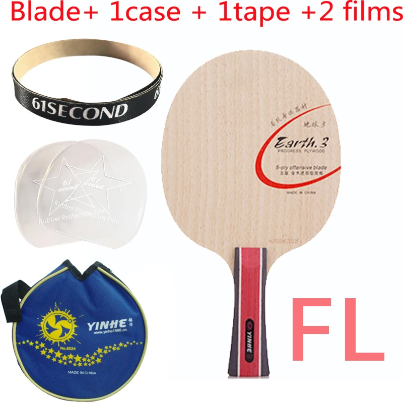 FL with 1 case Галактика Млечный Путь Yinhe E3 earth3 E-3 5 Progress Playwood OFF настольный теннис лезвие для ракетки для пинг-понга - Цвет: FL with 1 case