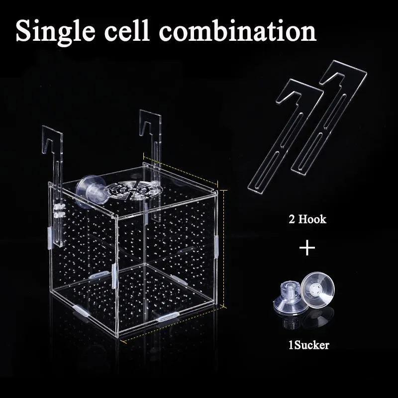 Fish Aquarium Fish Breeding Box Acrylic Aquarium Box Small Fish Isolation Net Tropical Fish Breeding Box Production Tank Aquarium Accessoories