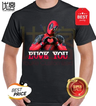 

Deadpool Love You T-Shirt Unisex Men's Comedy T-Shirt Limited Edition Mens 2020 fashion Brand T Shirt O-Neck 100%cotton