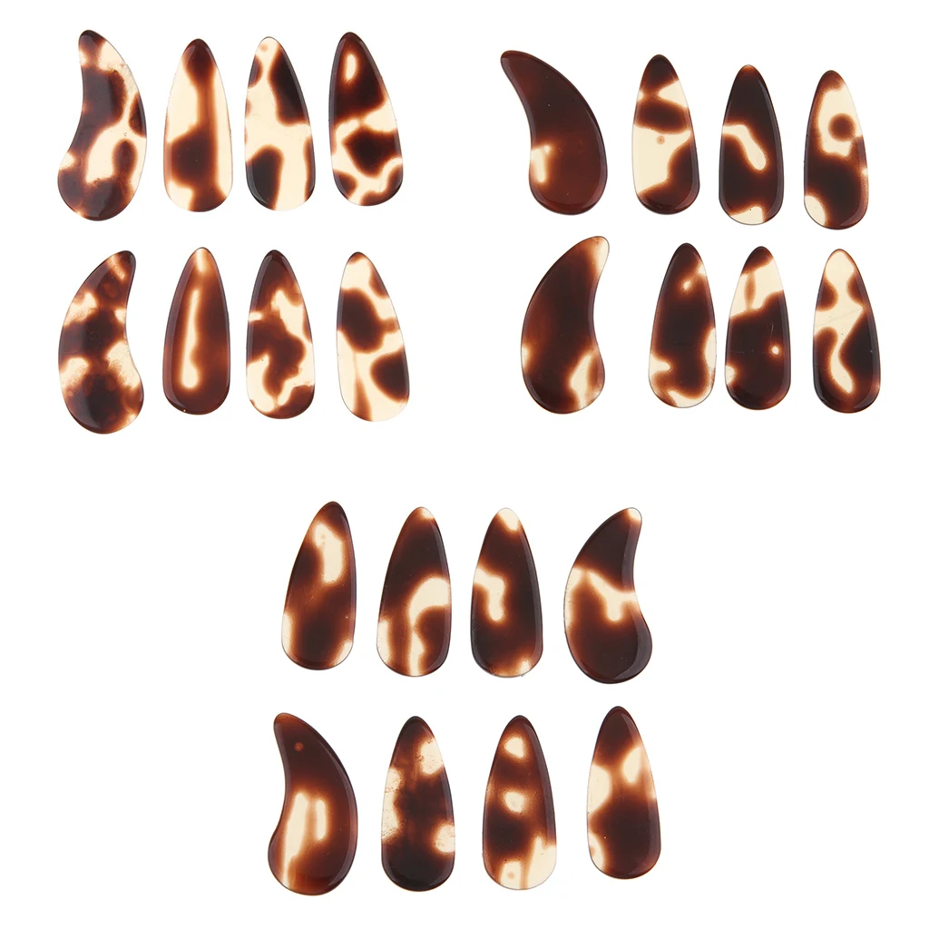 8pcs Polished Guzheng Finger Picks Flat Chinese Zither Gu Zheng Nails