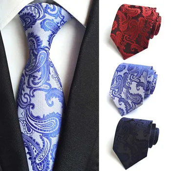 

Fashion Neckties Men's Classic Silk Tie Wedding Event Ties Gift Polyester Jacquard Men Solid Tie Polka Dots Neck Ties