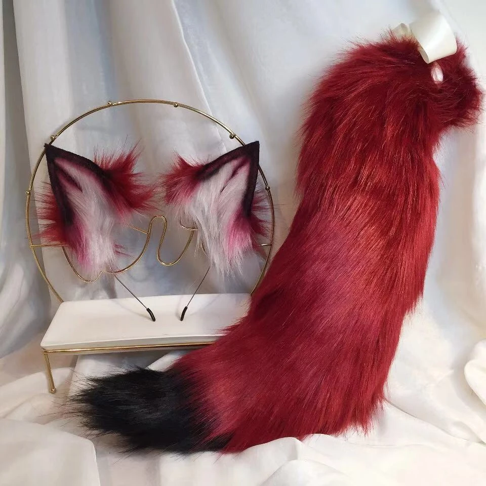 Bandeau En Fourrure Synthetique Long Oreilles De Loup Rouge Queue De Chat Chaton Renard Vulpe Animal Cosplay Lolita Degrade Noir Et Blanc Aliexpress Bandeau En Fourrure Synthetique Long Oreilles De Loup Rouge Queue De Chat Chaton Renard Vulpe Animal Cosplay Lolita Degrade Noir Et Blanc Aliexpress