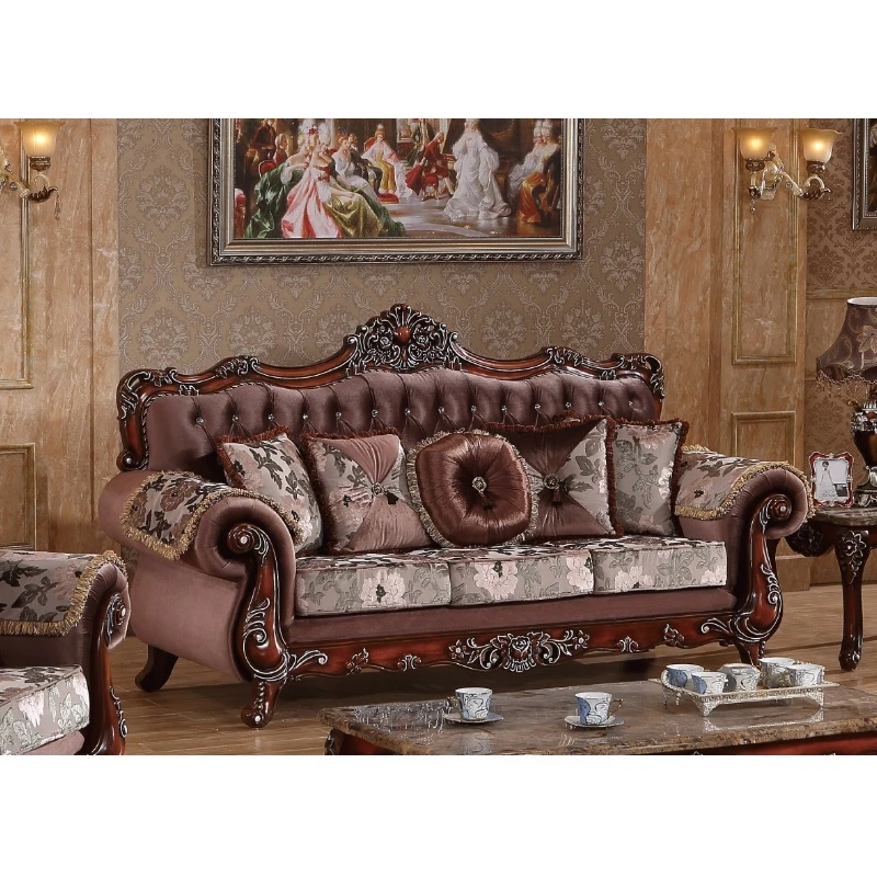 Conjunto sofás tallados para sala de estar, mueble antiguo, para sala de estar| - AliExpress