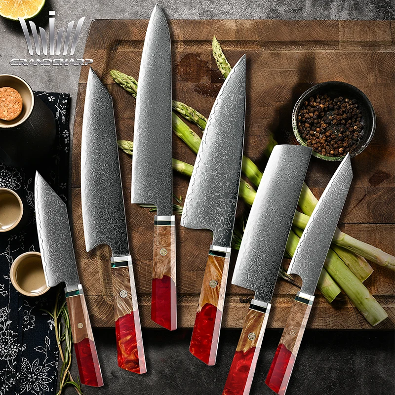 Juego De Cuchillos Para Cocina Acero Japoneses Profesional Chef 10 Piezas  Set