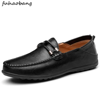 

Male loafers Shoes Casual Men Fashion leather Shoes breathable spring Men Loafers Moccasins Slip on Male Flats big size 47