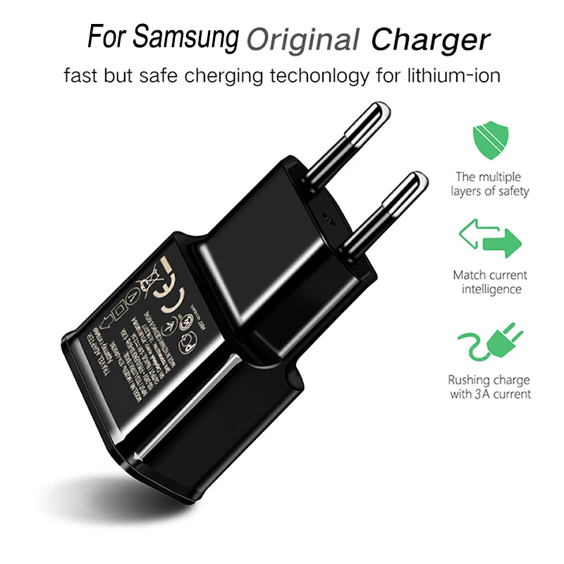USB зарядное устройство 5 в 2 А быстрая зарядка штепсельная вилка европейского