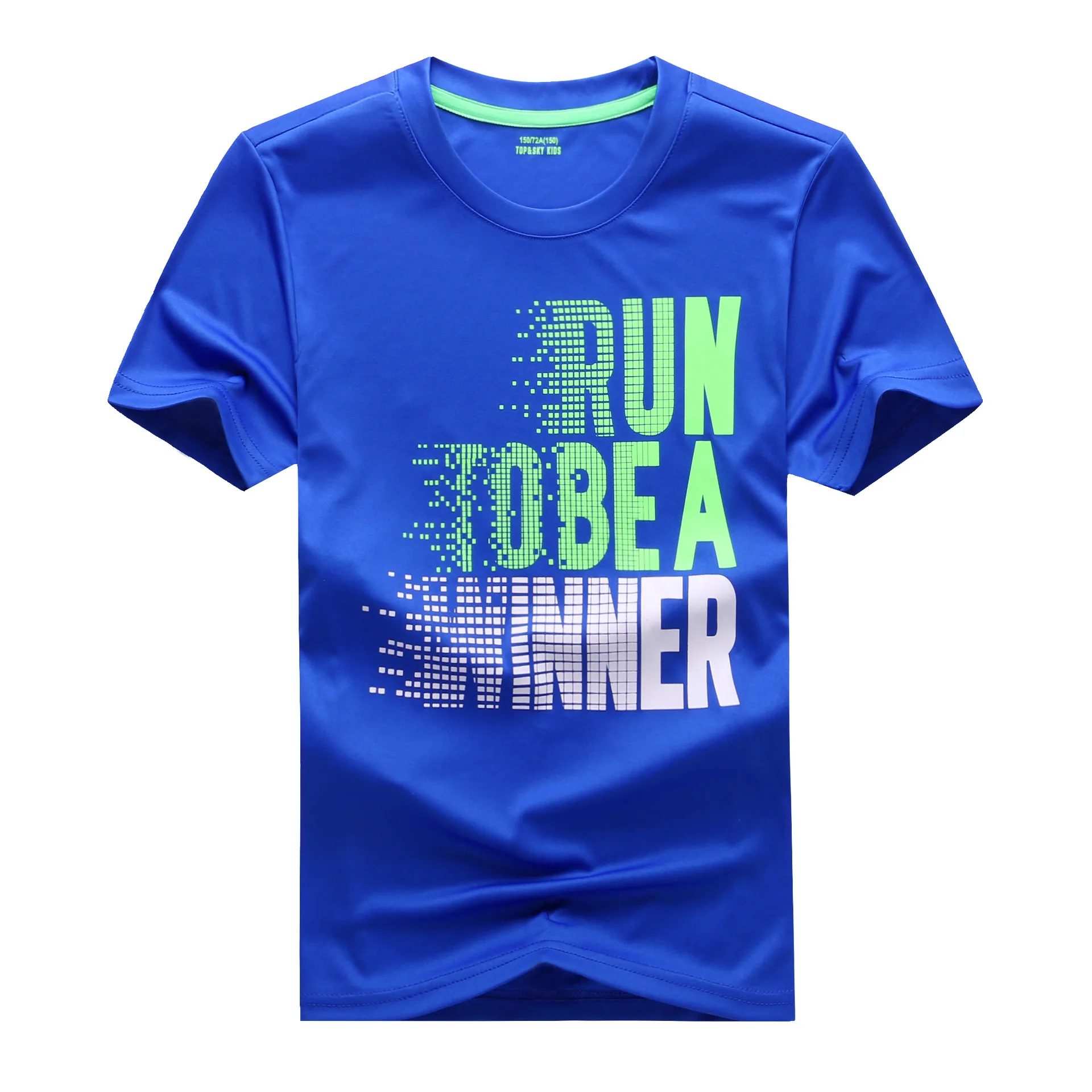 

2019 Summer New Style Men's Small Children Outdoor Quick Drying Elasticity Moisture Wicking Feature Athletic T-shirt UV-Protecti