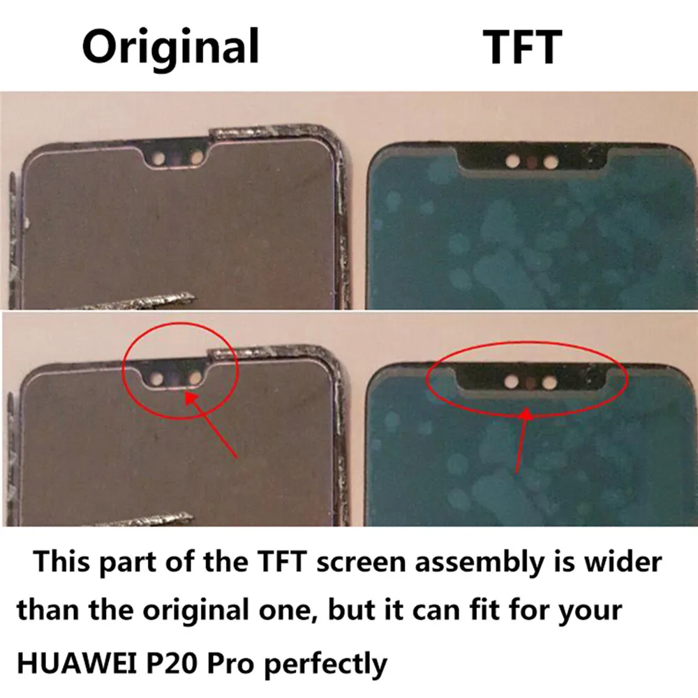 ЖК-дисплей дигитайзер сенсорный экран в сборе для huawei P20 Pro замена черный ЖК-экран без рамки для huawei P20 Pro