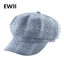 Модные зимние шляпы для мужчин Военная восьмиугольная кепка Женская кепка газетчика плоские винтажные береты шляпа Повседневная gorros planas