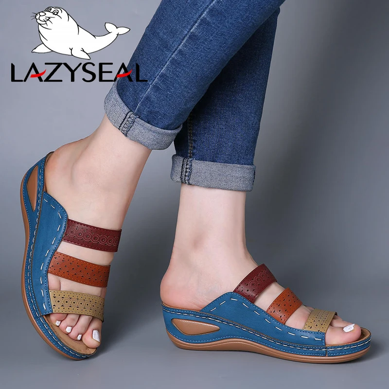 womens wedge house slippers