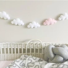 Clouds Hanging Decoration Baby Mosquito Net Accessories Nordic Kids Play Tent Crib Decor Lovely Felt Baby Bed Room Wall Decor