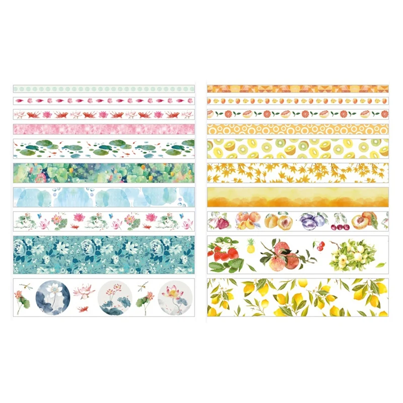 Set DéCoratif Kawaii Washi Tape Set Japonais Papier Autocollants Papeterie Japonaise Fourniture Scrapbooking E Haude 10Pcs