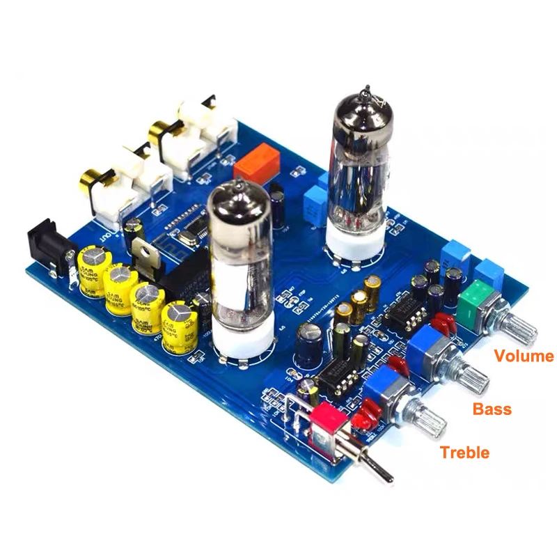 6J5 NE5532 Bluetooth 5,0 усилитель звуковой трубки доска ВЧ бас эквалайзер aptx QCC3008 Предварительный усилитель предусилитель