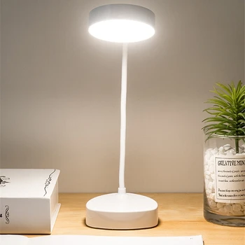 

Eye Protection Light Table Lamp Stepless Dimmable Bendable USB Powered Touch Sensor Control Brightness Adjustable 1500mAh