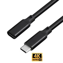 

1M 10Gbps Gen2 Type-C USB 3.1 Male to USB-C Female Extension Data 100W Charging Cable Extender Cord For Macbook/ Switch/Phone
