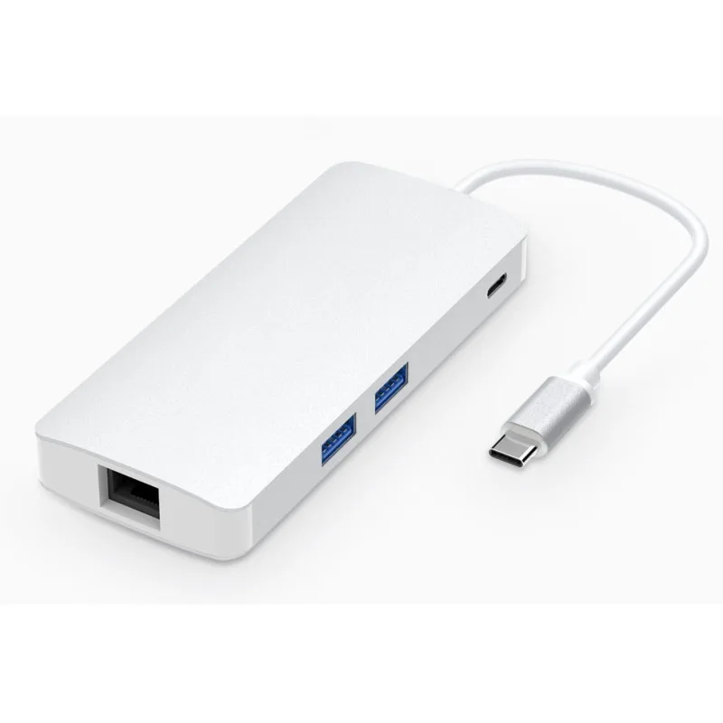 

8-in-1 Multi-functional Type-C Hub + Type-C Turns Type-C & Amp; HDMI & Amp; SD & TF & Amp; 2 U