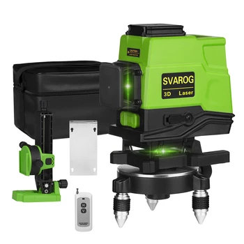 

3D 12 Lines Lithium battery 360 laser level Vertical And Horizontal Self-leveling Cross Line with remote control/2 in 1bracket