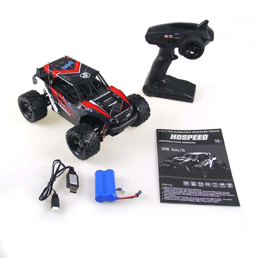 

2.4G 1:18 4WD RC Big Foot Car Truck High Speed Remote Control Off-road Crawler Vehicle Model RTR Toy For Kids Gift