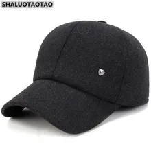 SHALUOTAOTAO, мужская шапка, зимняя, утолщенная, термальная, защита для ушей, бейсбольная кепка, регулируемый размер, модная, для отдыха, Спортивная Кепка, шапки для папы