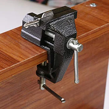 

Mini Table Clamp Small Bench Vice New Upgraded Cast Iron Manufacturing Jewelers Hobby Clamps Craft Repair Tool Portable Work Ben