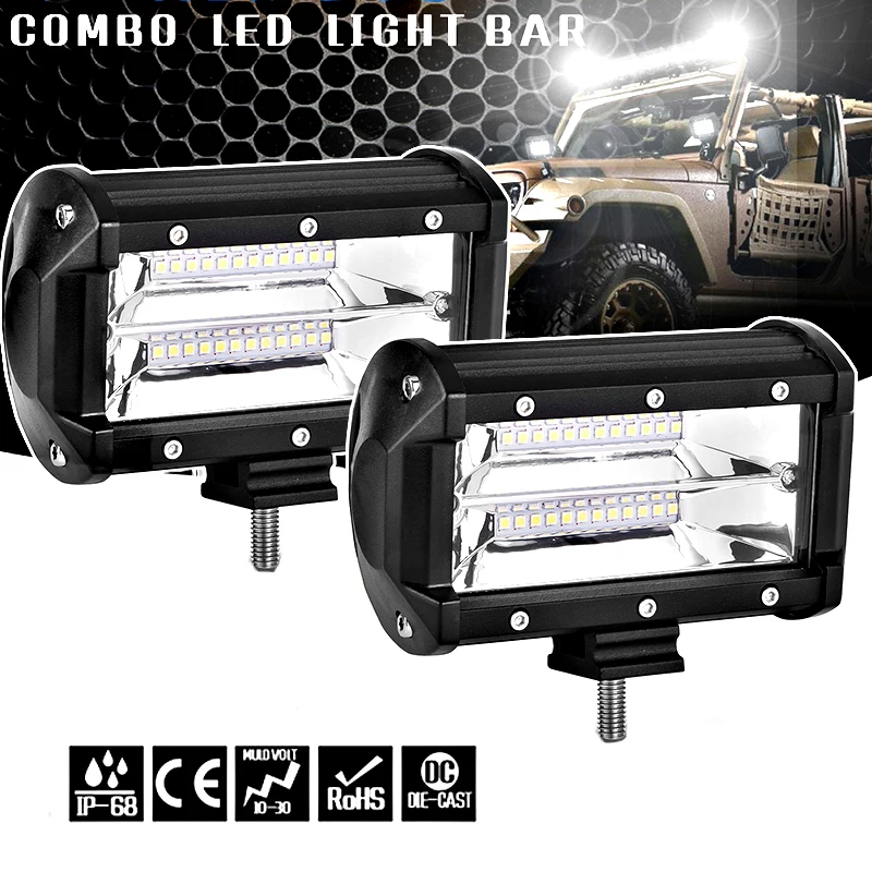 

motorcycles headlights bar 12V 72W LED car Work head Lamp Spotlights Motorcycle Auxiliary driving spot lamp accessories headlamp