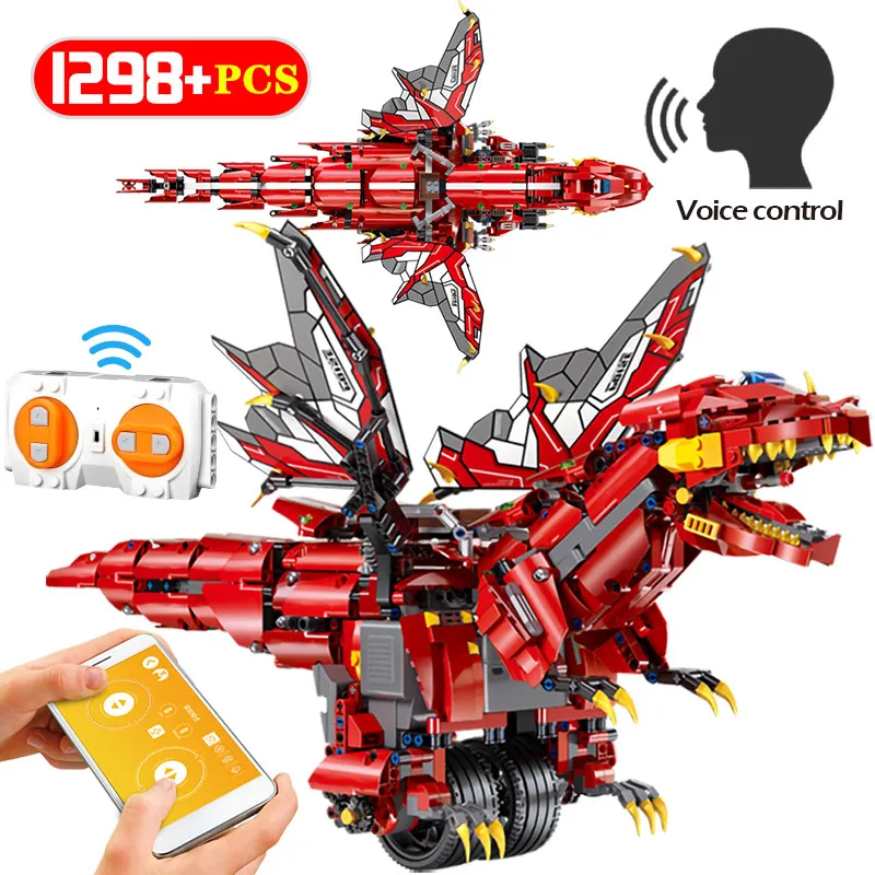 

1153pcs RC APP Remote Control Mechanical Dinosaur Building Blocks legoingly Technic Dinosaur Bricks Education Toys For Children
