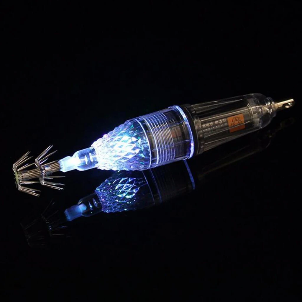 12cm LED Underwater Light Fishing Bait Lures Deep Drop LED Light Waterproof Underwater Lamp Attractive Light Attracting Tools