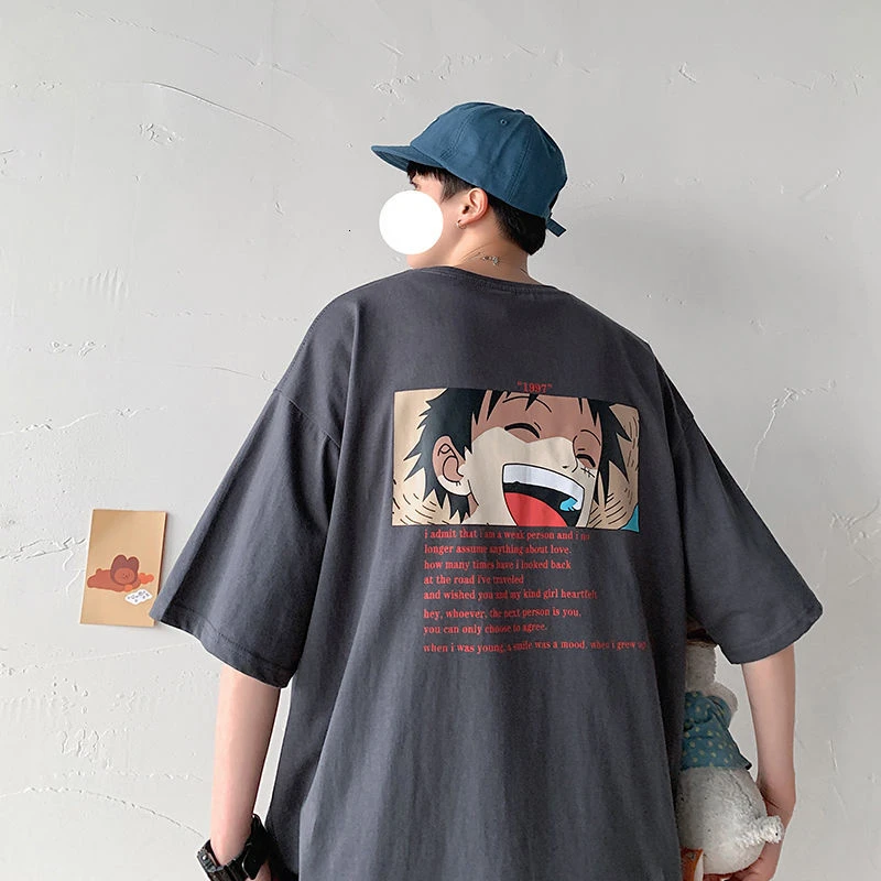 Privathinker 男夏 漫画のパターンの Tシャツ マン原宿カップルルーズ半袖グラフィック Tシャツ女性のファッション Tシャツ Tシャツ Aliexpress
