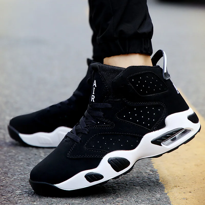 

2019 Men's Casual Shoes Air Cushion Couple Fashion Sneakers Unisex High Top Footwear Zapatos De Hombre Comfortable Men Shoes