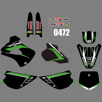 

For Kawasaki KX85 KX100 1998 1999 2000 KX 85 100 Graphics Decals Stickers Custom Number Name 3M Full Motorcycle Backgrounds