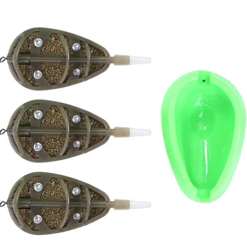 

1 Set Fishing Feeders Delicate Inline Method Carp Fishing Feeders with Mould Bait Basket Set Fish Tack