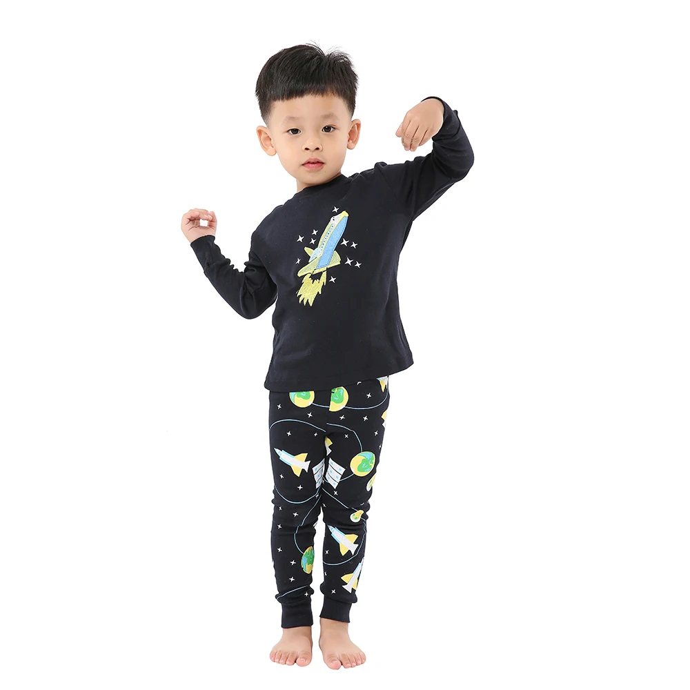 pajama sets cheap Baby Kids Pajamas Sets Cotton Boys Sleepwear Suit Autumn Cartoon Dinosaur Pajamas Long Sleeve Pijamas Tops+Pants 2pcs Animal Pjs pajama sets bamboo	